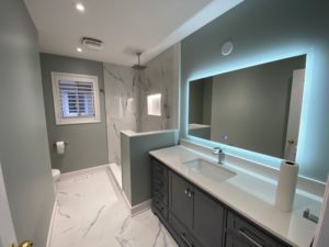 Master Shower with bench