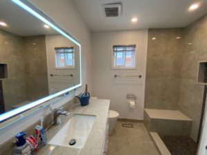 Master Shower with bench