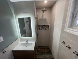 Master Shower with bench