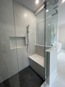 Master Shower with bench