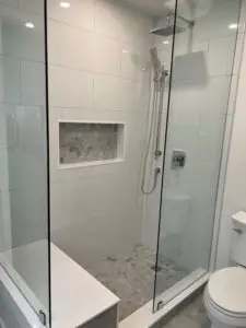 Master Shower with bench