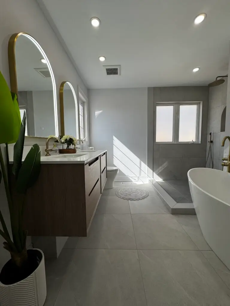 Completed bathroom renovation by Any Bathroom Inc.