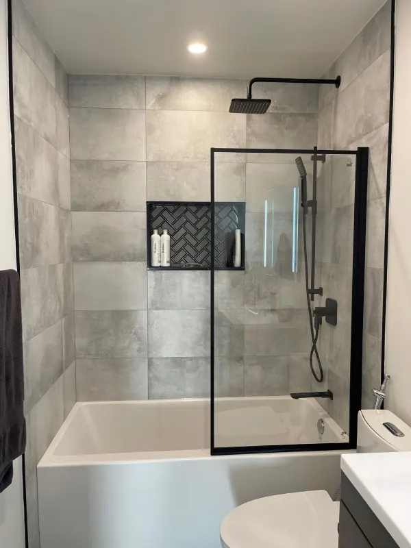 Professional bathroom tile installation